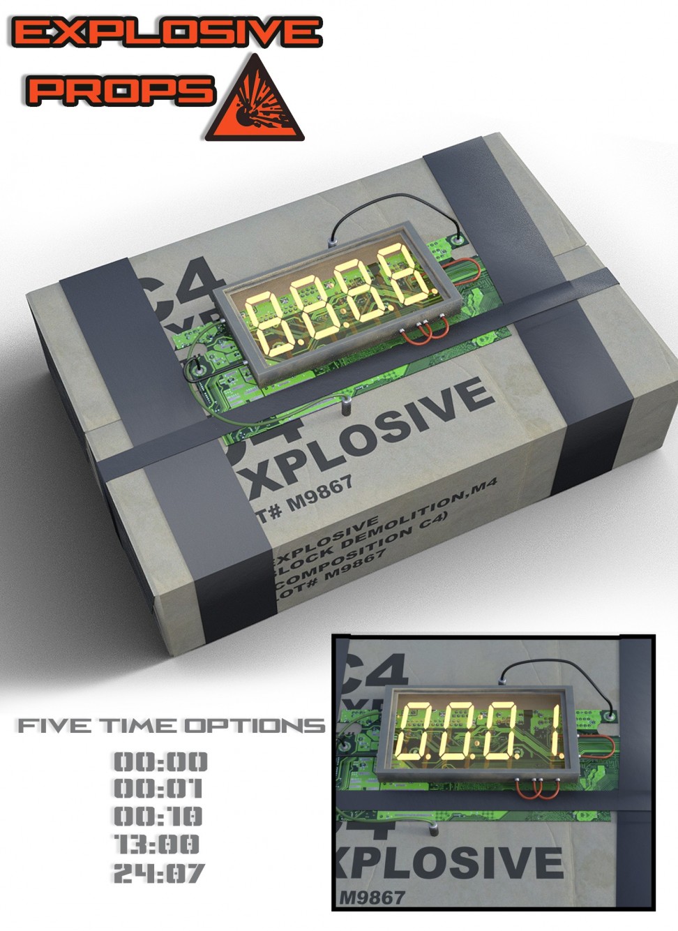 Daz3d Poser Explosive Props 24254