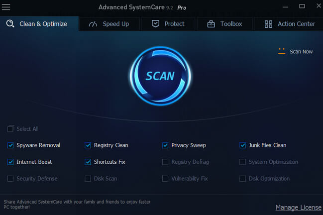 Advanced SystemCare Pro 9.2.0.1109