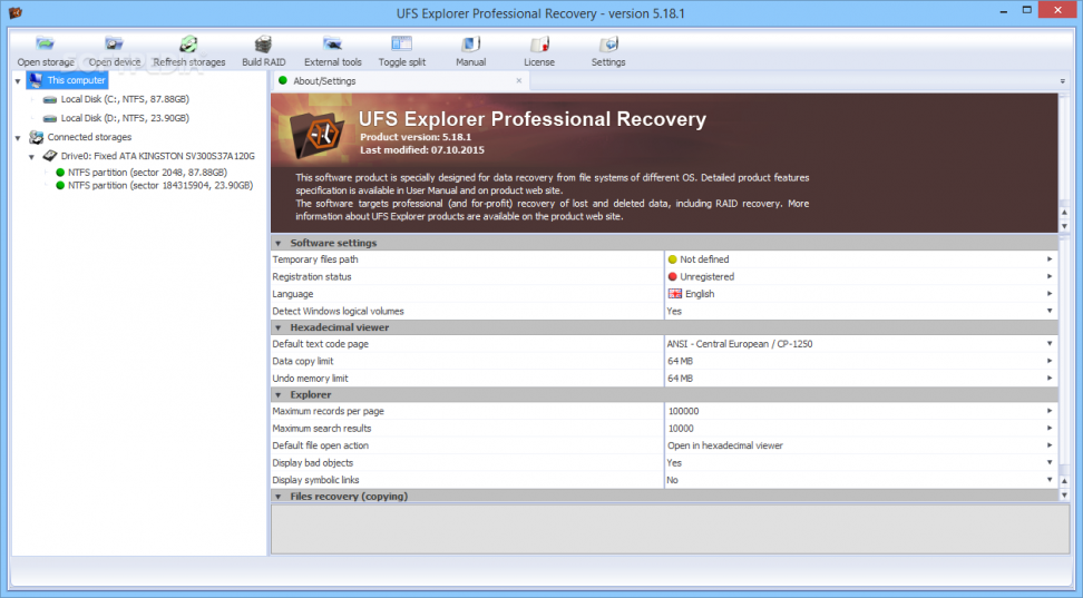 UFS Explorer Professional Recovery 5.19.1
