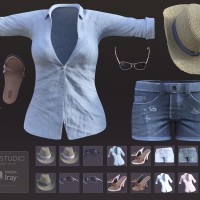Vacation Style Set for Genesis 3 Female