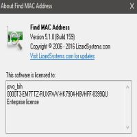 LizardSystems Find MAC Address 21.03