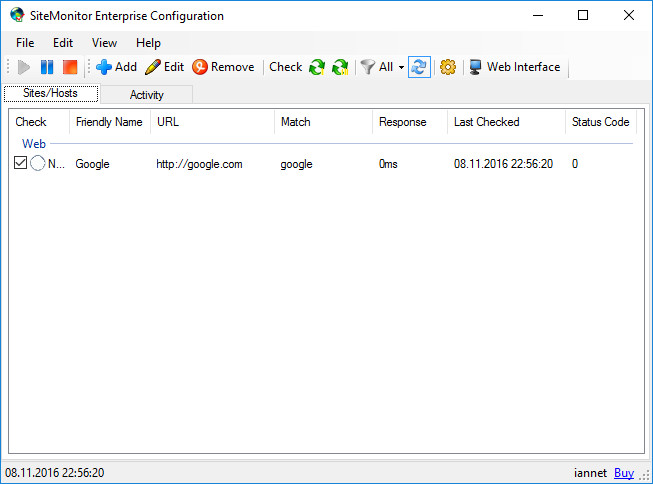 SiteMonitor Enterprise 3.88