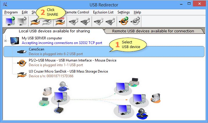 USB Redirector 6.7.0.2760