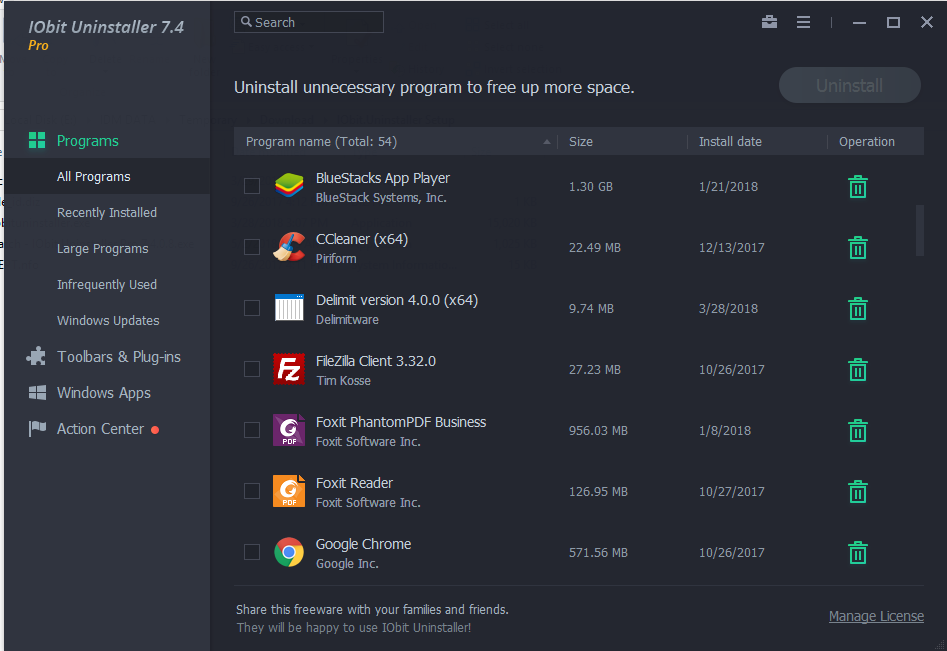 IObit Uninstaller Pro Crack 7.4.0.8 Portable + Repack + Keygen