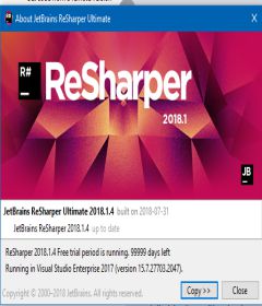 ReSharper 2018.3.2 + key