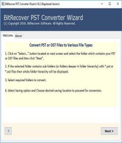 BitRecover PST Converter Wizard + key