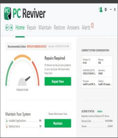 ReviverSoft PC Reviver 3.8.1.2 with 32bit + 64bit Patch