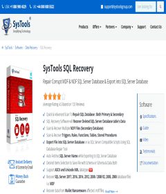 SysTools SQL Recovery incl Patch x86 x64