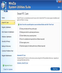 issues with winzip system utilities suite