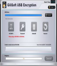 GiliSoft USB Stick Encryption 10.0 + keygen