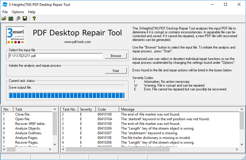 3-Heights PDF Desktop Analysis & Repair