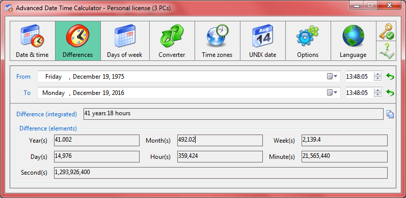 Advanced Date Time Calculator