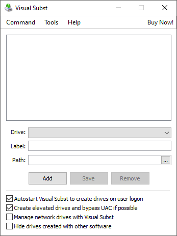 download the new version Visual Subst 5.7