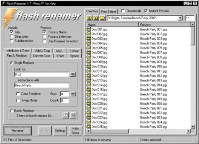 Flash Renamer 6.81